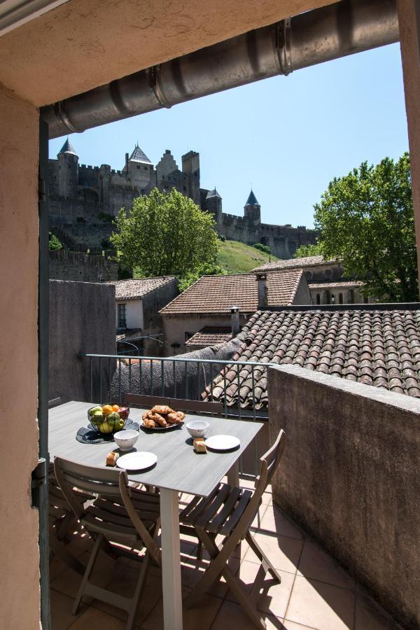 カルカソンヌLe Saint Gimer, Terrasse Privee Avec Vue Citeアパートメント エクステリア 写真